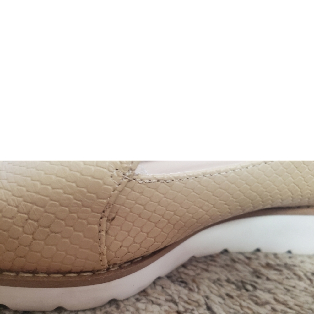Preston & York Loafer Womens 6.5 Hannah Tan Snake Embossed Shoes Leather Loafers - Picture 12 of 13